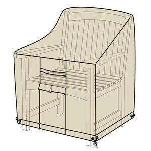 Plow & Hearth Deluxe Tan Armchair Cover